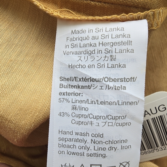 J. Crew NWT Gold High Waist Pleated Shorts With Pockets, Sz 8 - Picture 7 of 8